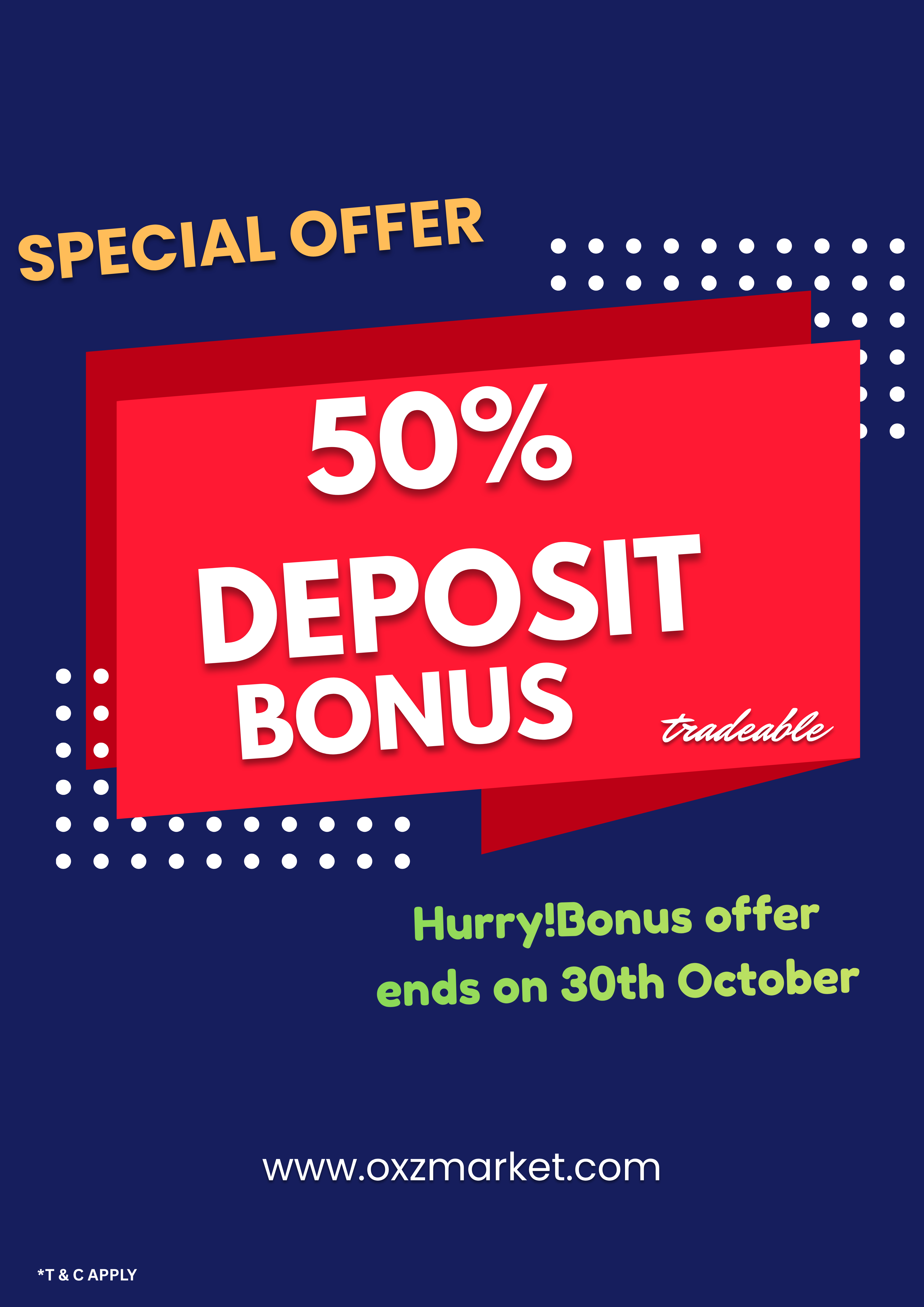 50% Tradable Bonus